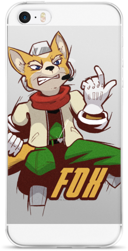 Fox Iphone Case - Cartoon (600x600), Png Download