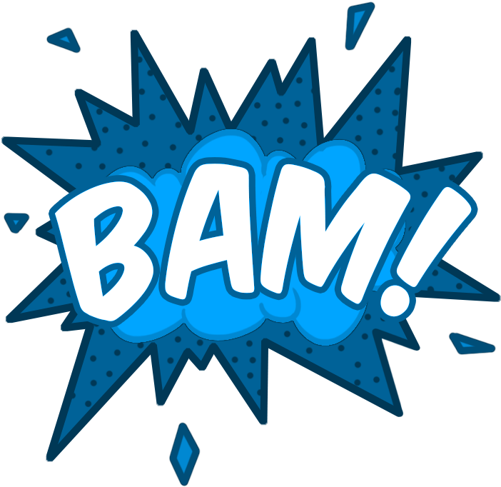720 X 720 17 - Onomatopoeia Bam (720x720), Png Download
