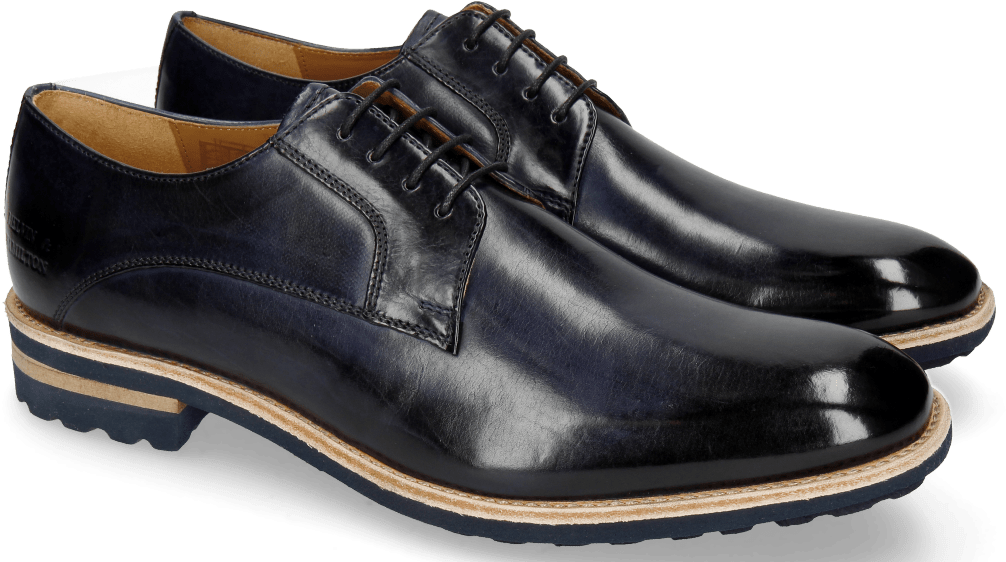 Derby Shoes Eddy 8 Navy Aspen Navy - Melvin & Hamilton (1024x1024), Png Download