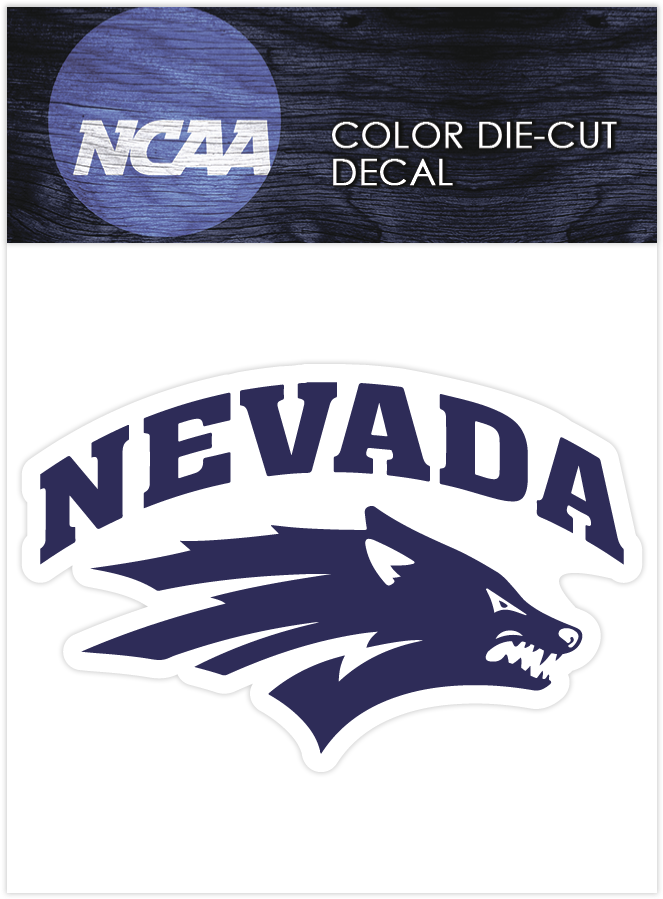 Nevada Wolf Pack Logo Ncaa Die Cut Vinyl Car Sticker - Wolf Pack Nevada (900x900), Png Download
