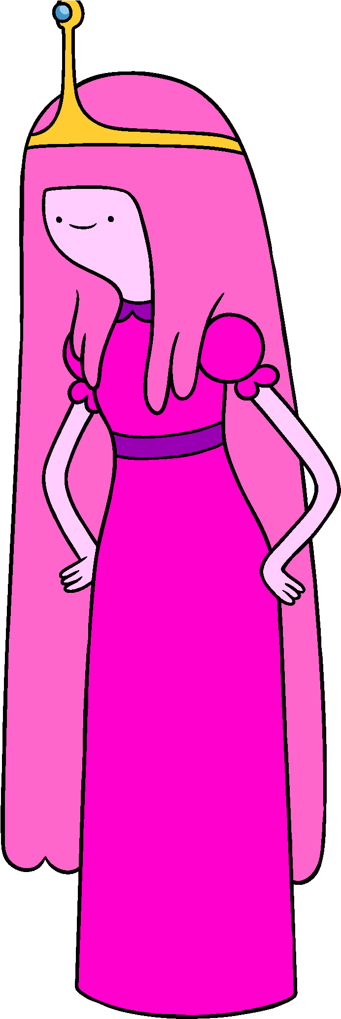 Princess Bubblegum - Adventure Time Princess Bubblegum Png (713x2079), Png Download