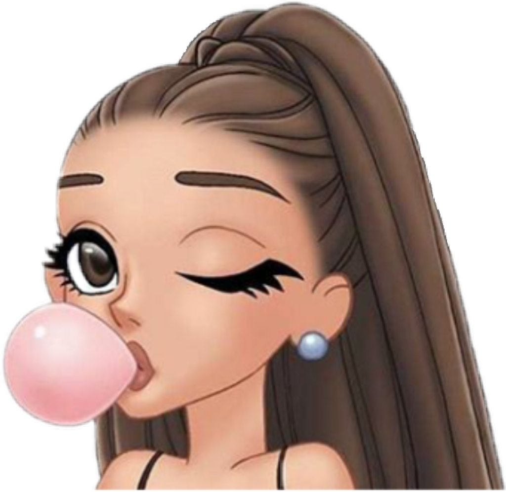 Arimoji Sticker - Cute Ariana Grande Cartoons (1024x996), Png Download