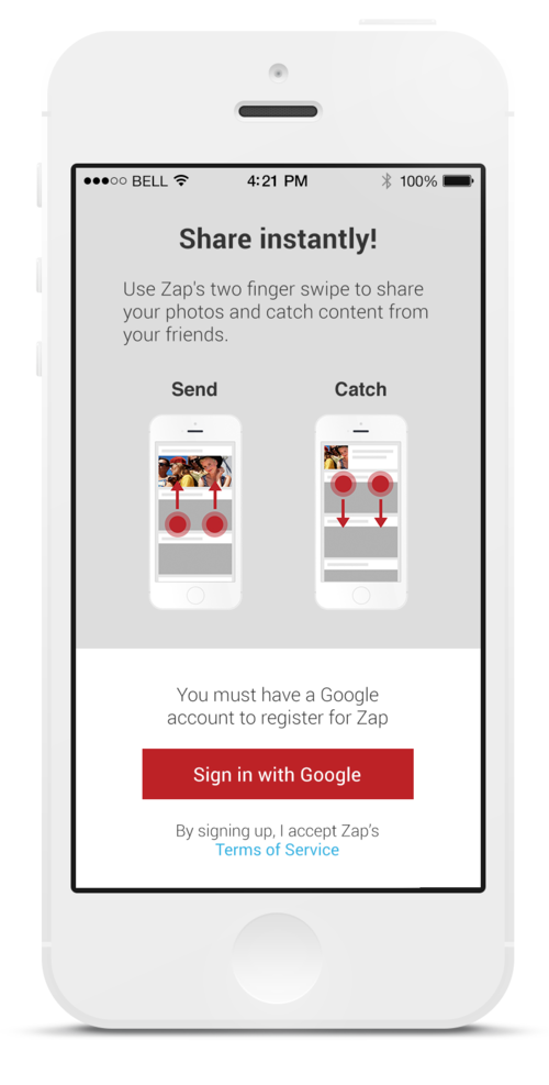 Zap Ios (500x987), Png Download