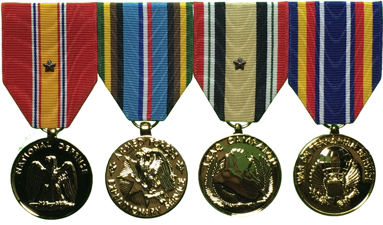 Usmc Medal Mounting, Large Medals, Male, Colonel, Usmc - Bronze Medal (1024x640), Png Download