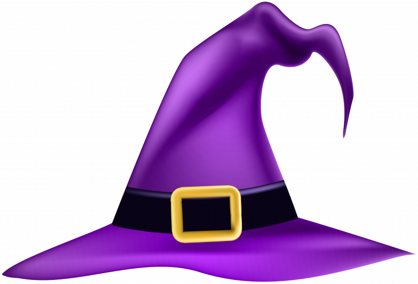 Halloween Witch Hat Clipart (817x555), Png Download