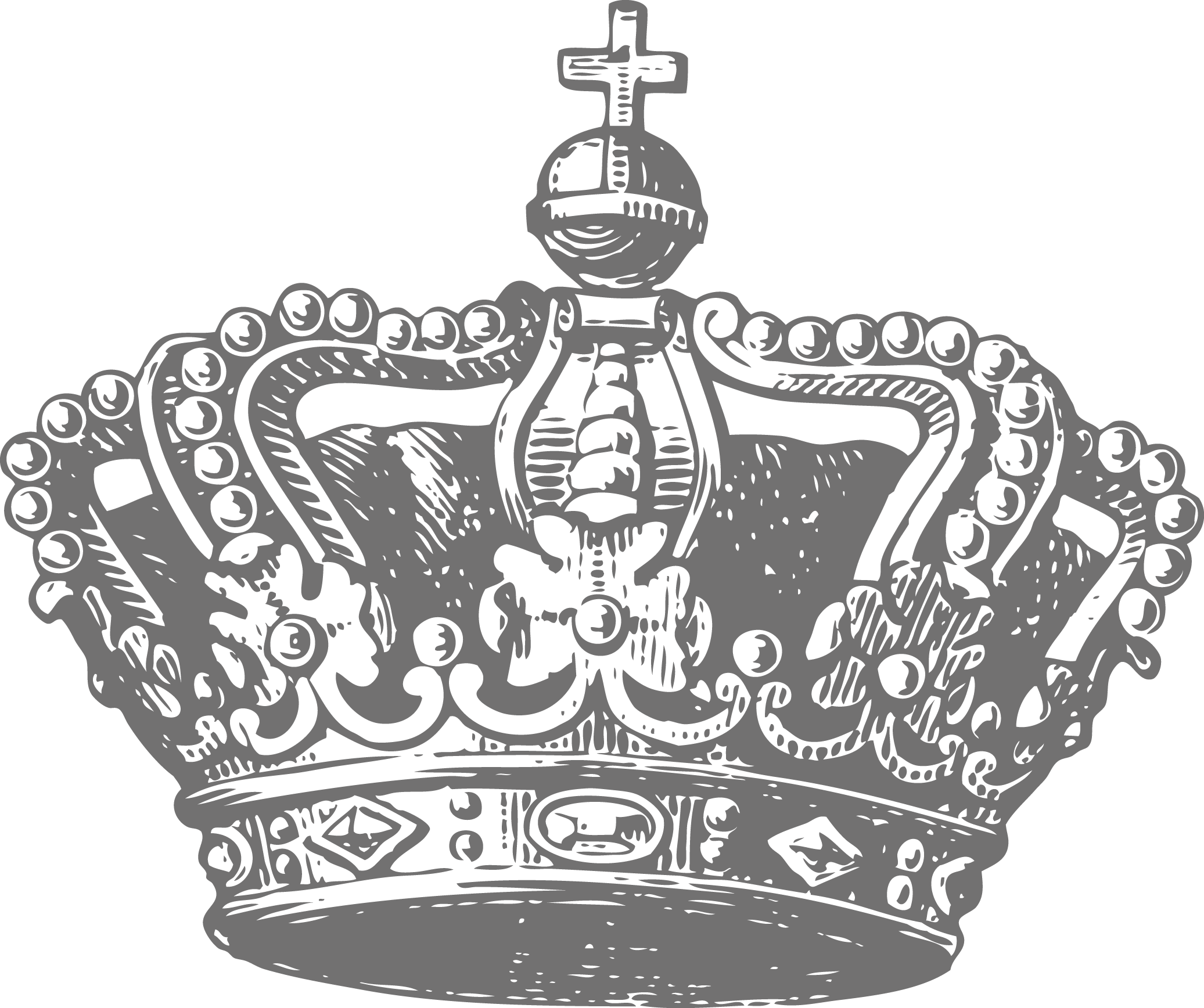 Tattoo Designer Art Crown Services Vector Design Clipart - Crown Tattoo Design (2073x1736), Png Download