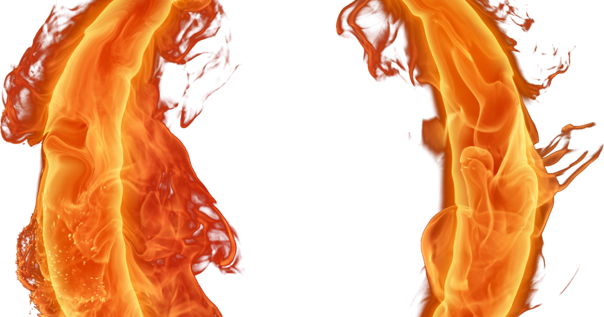 Letra O De Fogo (1200x630), Png Download