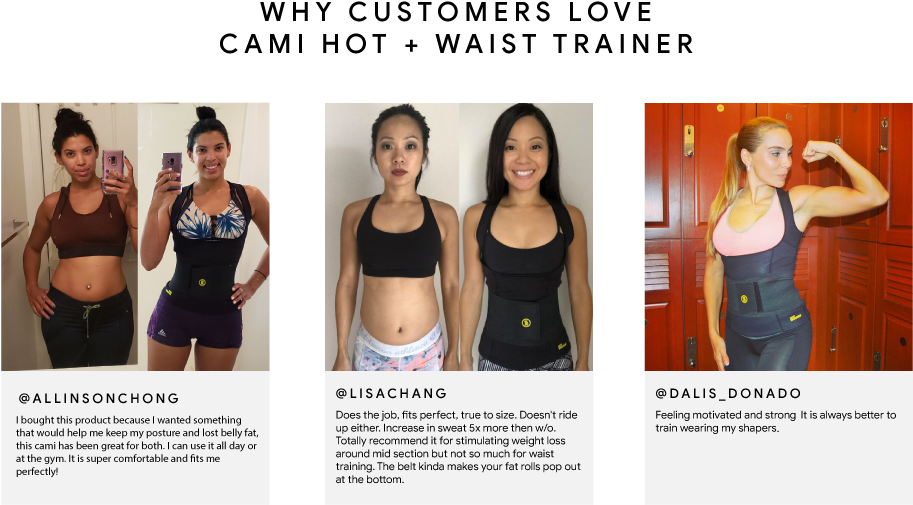 Hot Shaper Cami Women Belly Fat Burn Waist Trainer - Girl (970x600), Png Download