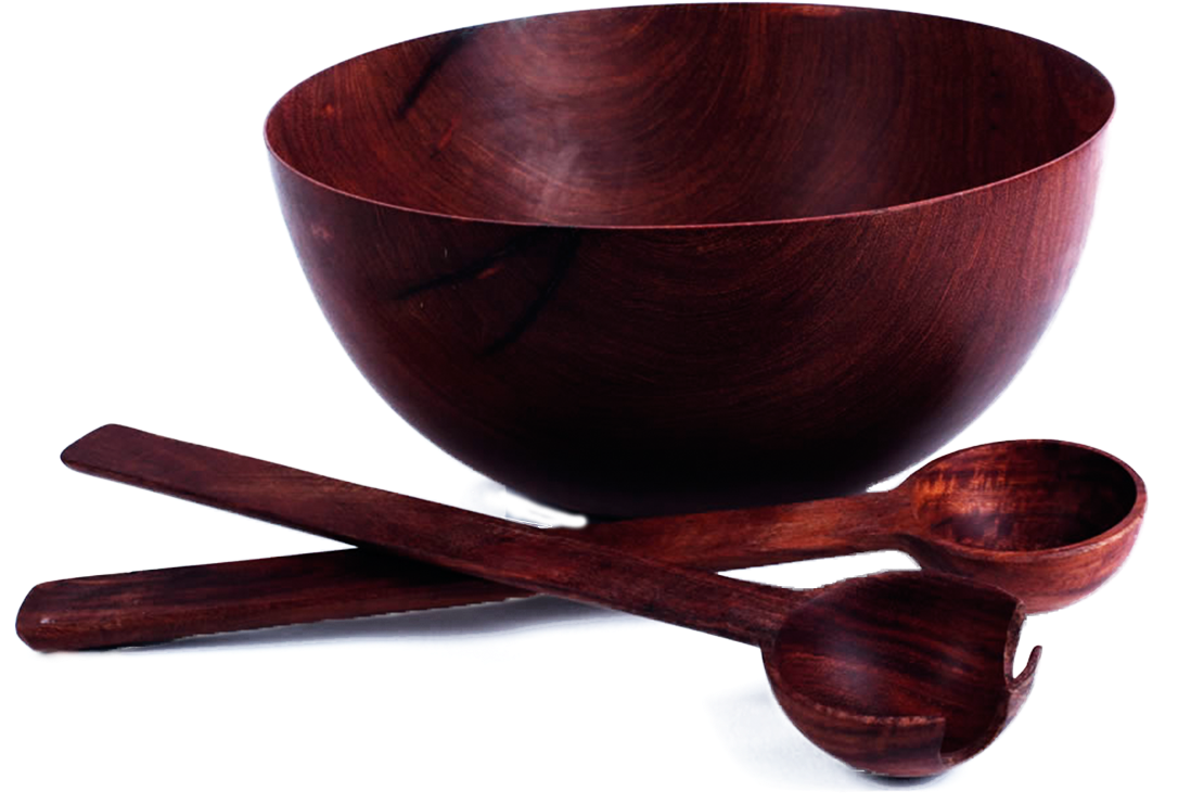 Cuenco Madera Y Cucharas - Artesanias En Madera Cucharas (1173x880), Png Download