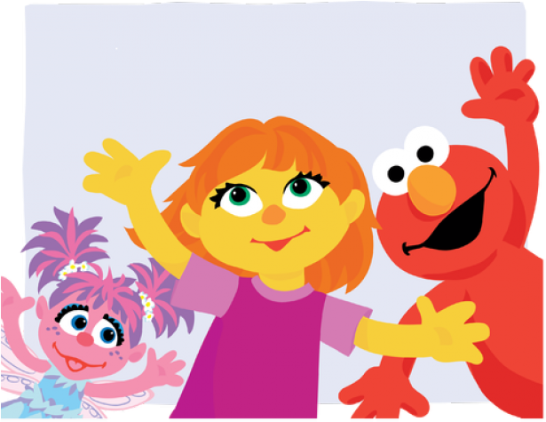 Larger Clipart Elmo - Sesame Street Autism Julia (640x480), Png Download