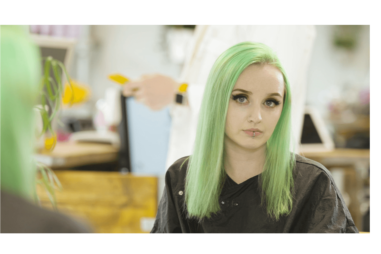 Crazy Color Content Image - Girl (1920x1080), Png Download