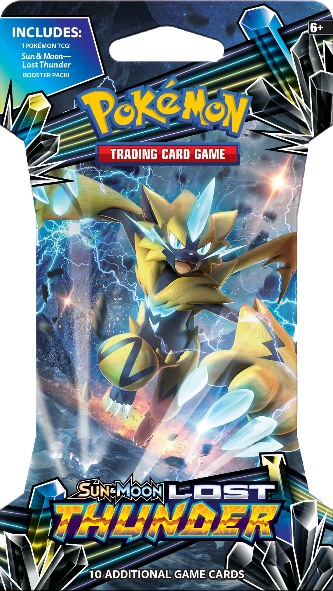 Pokemon Tcg Sun & Moon Lost Thunder Blister (1141x2021), Png Download