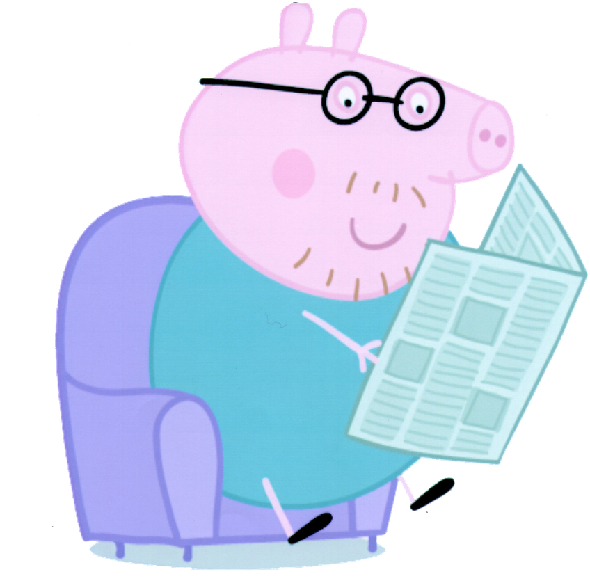 Peppa Pig Characters Png (900x1238), Png Download