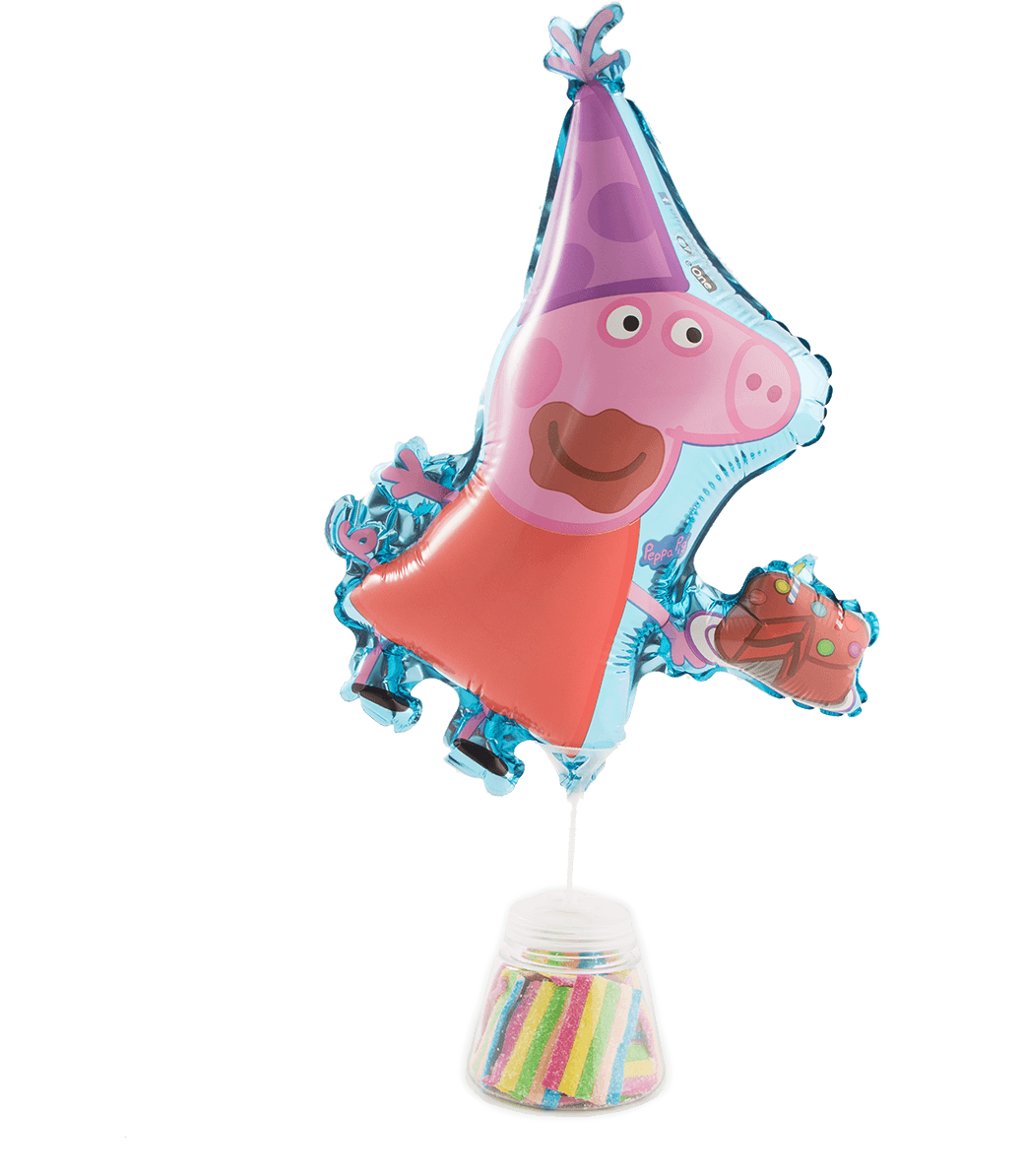 Peppa Pig Candy Balloon - Cartoon (1400x1400), Png Download
