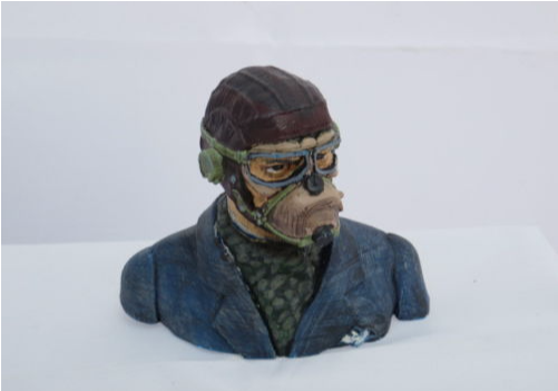 Ww1 Pilot - Figurine (1050x350), Png Download