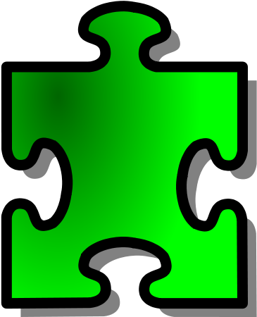 Green Jigsaw Piece 13 Png Clip Arts (600x600), Png Download
