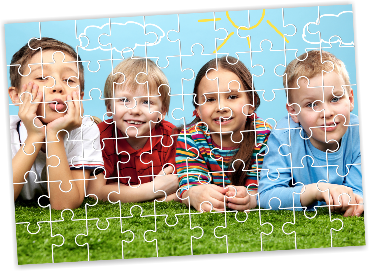 Hot Sale Hardboard 60pcs Sublimation Blank Jigsaw Puzzle - Sublimation Puzzle (738x541), Png Download