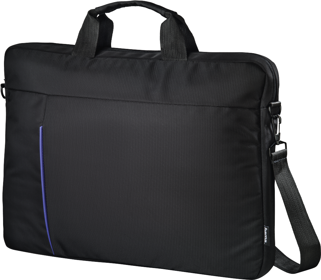 "cape Town" Notebook Bag, Up To 40 Cm , Black/blue - Briefcase (1100x1100), Png Download