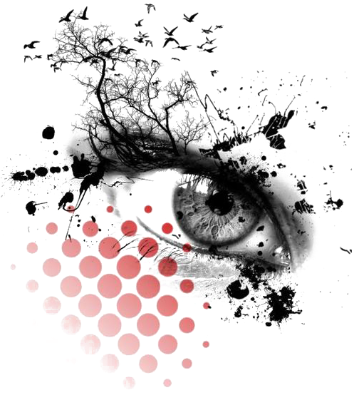 Tattoo Eye Artist Polka Idea Creative Trash Clipart - Trash Polka Eye Tattoo (564x797), Png Download