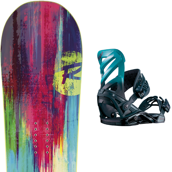 Rossignol Diva Lf W 2018 Salomon Hologram W Blue - Snowboard Bindings (600x600), Png Download