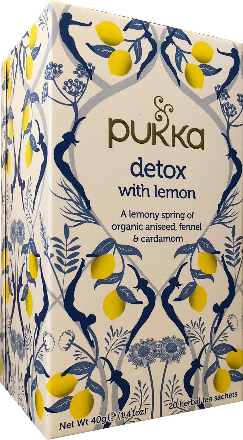 Detox With Lemon Tea - Pukka Tea (774x1400), Png Download