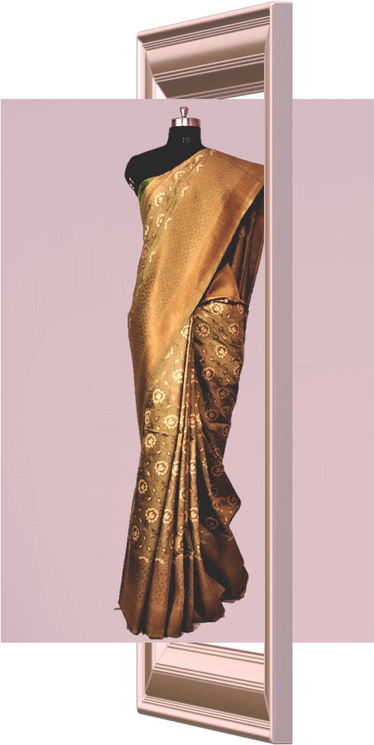 Handloom Silk - Bronze Sculpture (1080x1080), Png Download