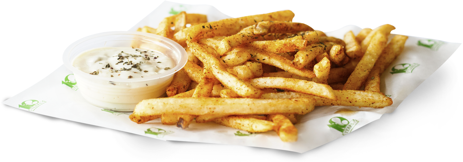 Fries N Dip - French Fries (1661x600), Png Download