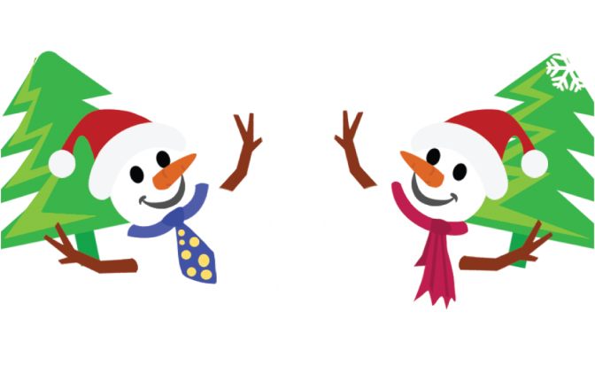 Snow Men - Henna De Natal Png (700x700), Png Download