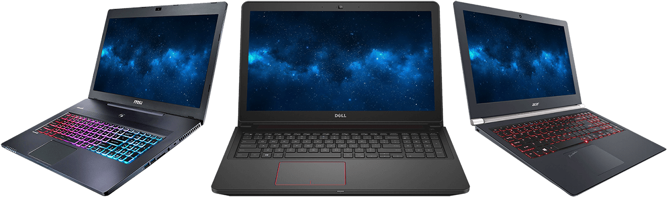 Best Budget Gaming Laptop - Gaming Laptops Cheap (1333x400), Png Download