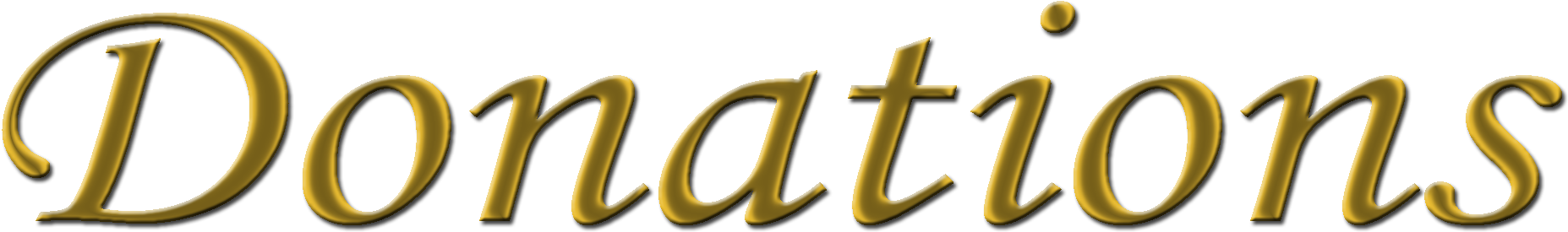 Donations Banner Logo - Calligraphy (1895x460), Png Download