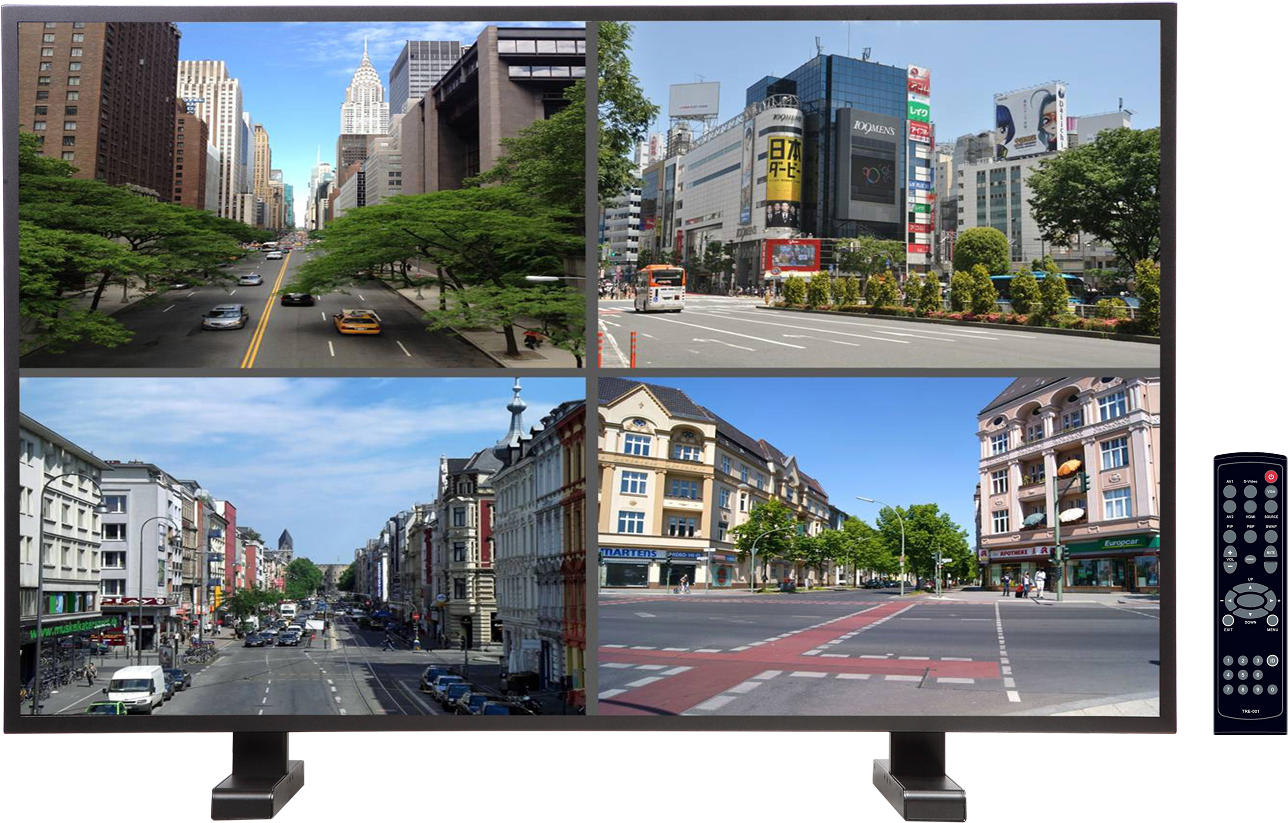 50 Inch Cctv Led Monitor Watermark Image - 50 Inch Cctv Monitor (1373x983), Png Download