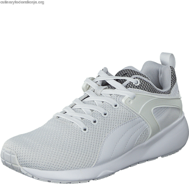 Women's Puma Aril Blaze White-white - White Puma Runners Carson (600x750), Png Download