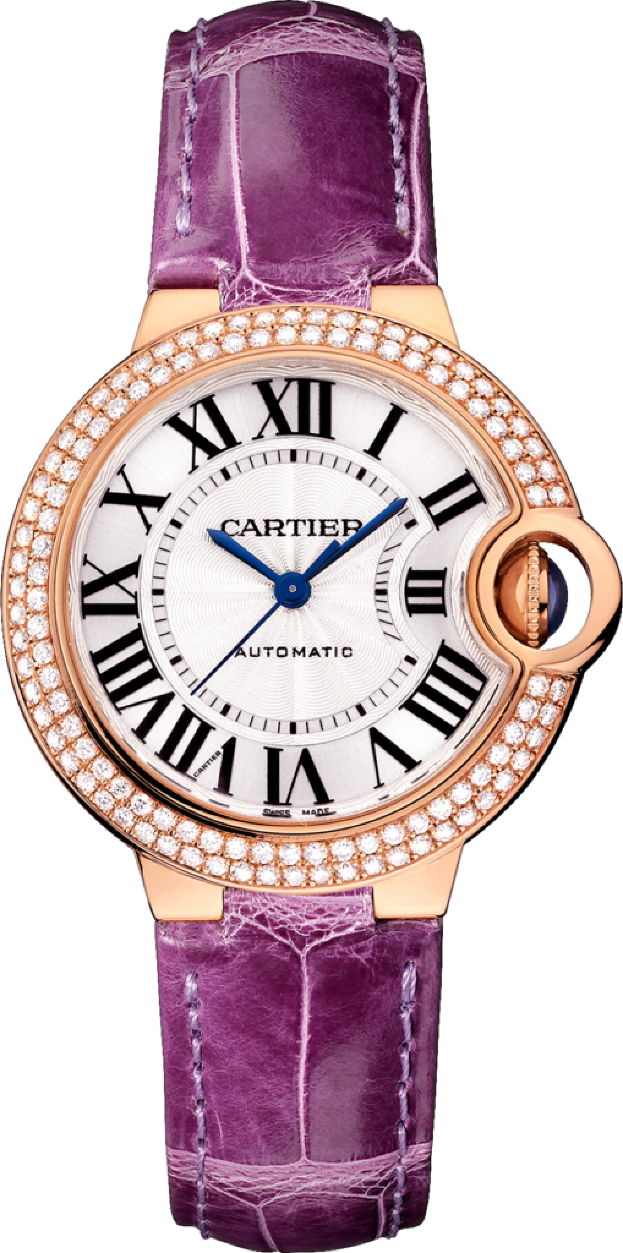 #cartier Ballon Bleu De Cartier Pink Gold #watch Cartier - Cartier Ballon Bleu Gold Diamonds (2000x4023), Png Download