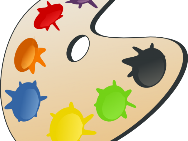 Colours Clipart Color Pallet - Painting Clipart Transparent Background (640x480), Png Download