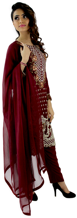 Shop Women - Silk (409x894), Png Download