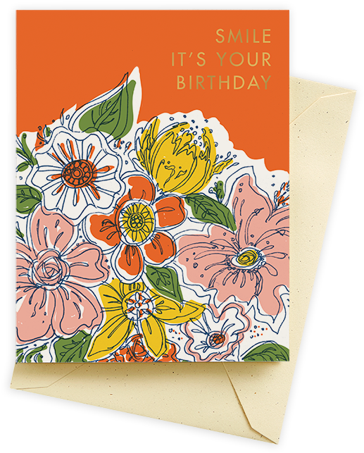 Bouquet Card[bd 2039 Ea] - Greeting Card (600x777), Png Download
