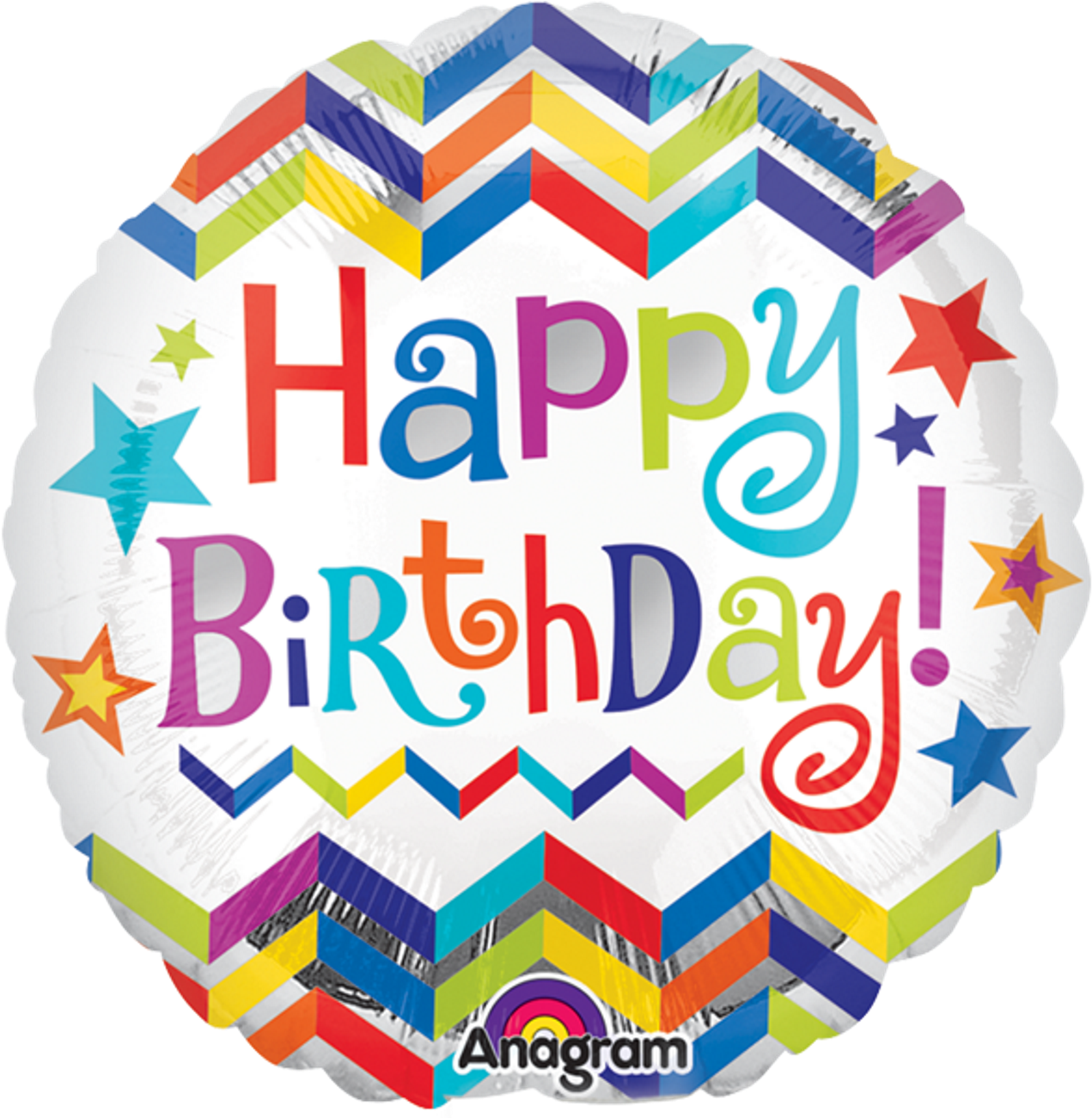 Happy Birthday Flower Shop Studio Flores - Happy Birthday Foil Balloon (1500x1430), Png Download