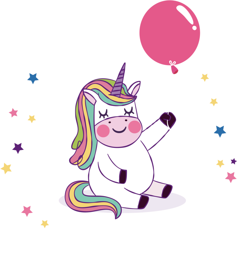 Wish Balloon Youtube Birthday Unicorn Party White - เพกา ซั ส การ์ตูน น่า รัก (800x915), Png Download