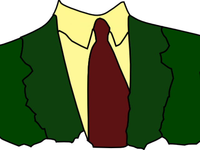 Cartoon Suit And Tie (640x480), Png Download