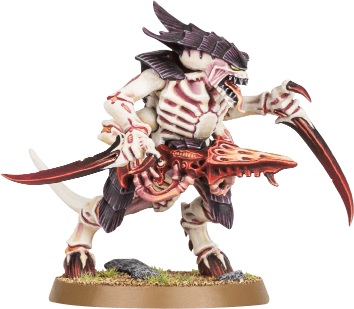 Tyranid Warrior - Figurine (710x888), Png Download