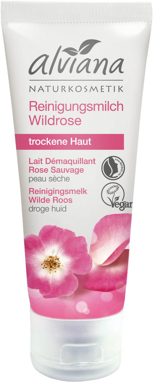 Alviana Naturkosmetik Wild Rose Cleansing Milk - Body Wash (671x1500), Png Download