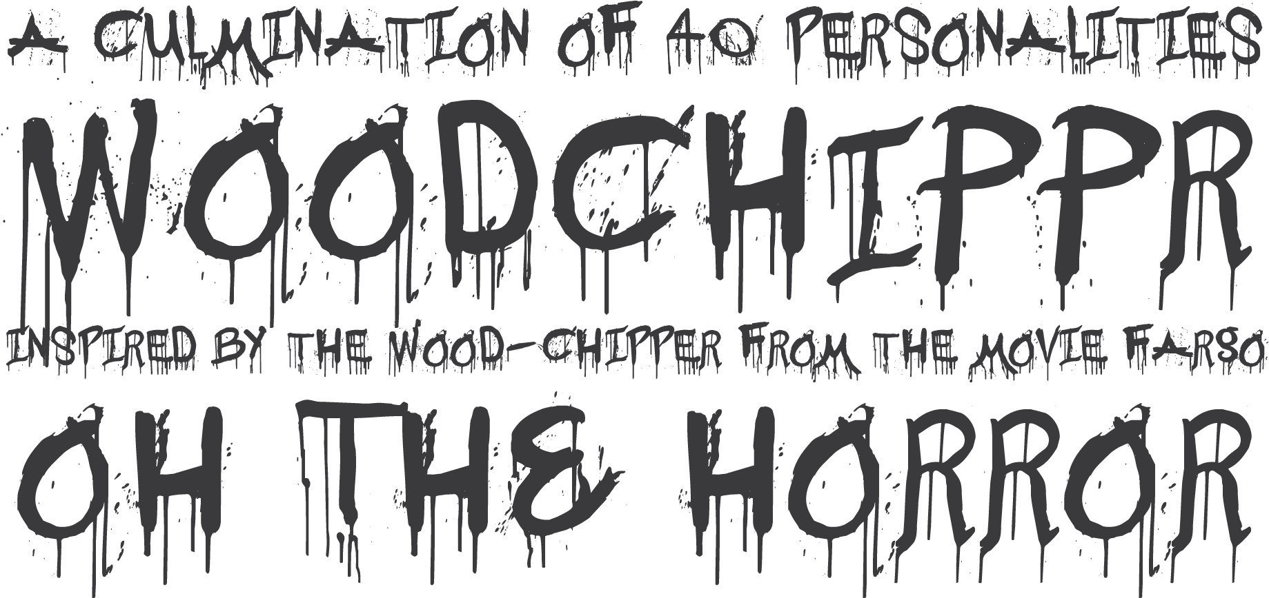 Horror Movie Fonts - Awesome Fonts (1920x960), Png Download