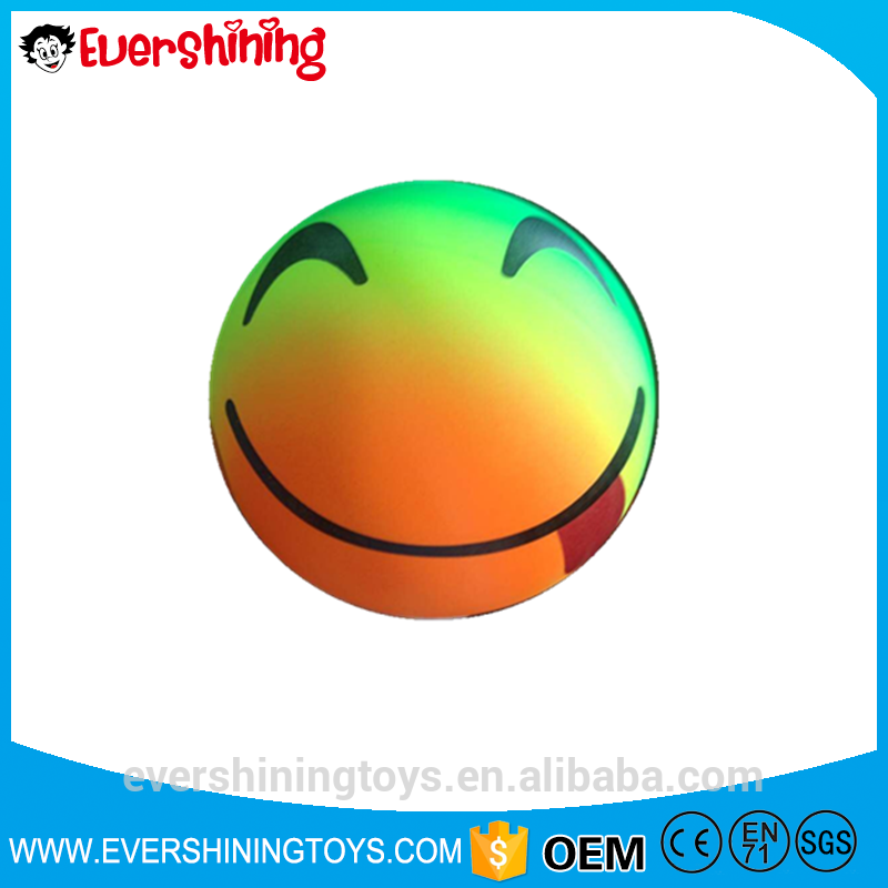 Pvc Rainbow Beach Ball/volleyball/rainbow Balls - Smiley (800x800), Png Download