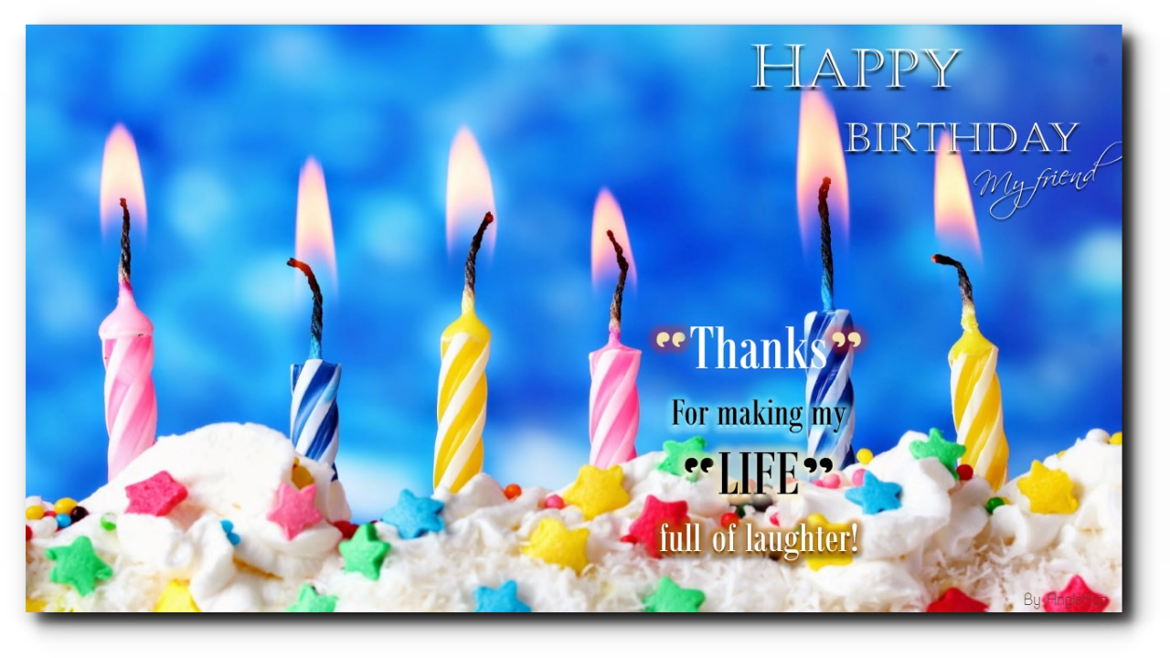 Happy Birthday To You Candle (1280x720), Png Download