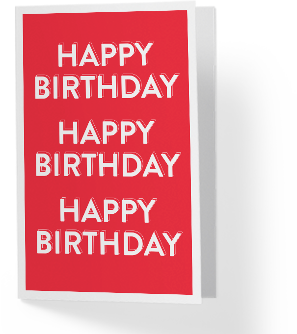 Happy Birthday Greeting Card - Poster (728x728), Png Download