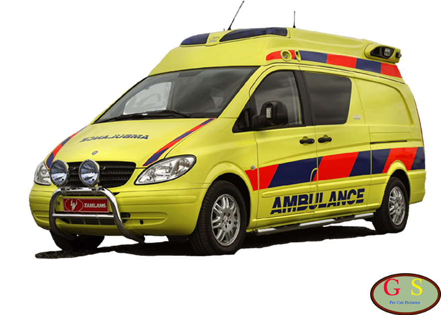 Ambulance 1, American Ambulance - Mercedes Benz Vito Ambulance (1000x800), Png Download