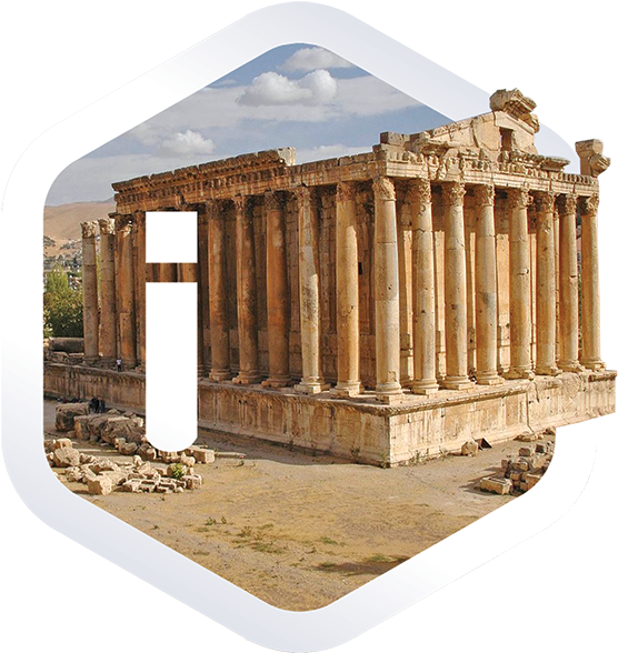 Lebanon International Transportation - Temple Of Bacchus (600x711), Png Download