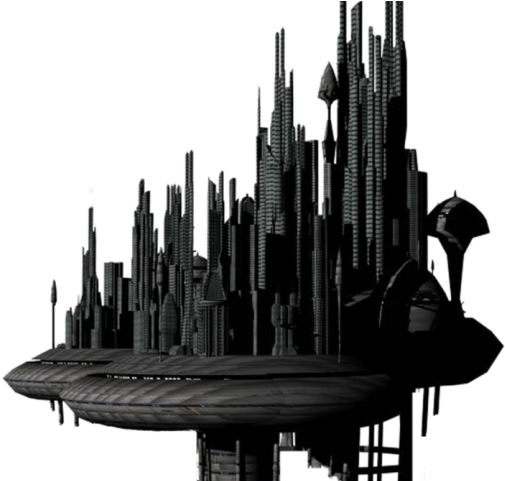 Fantasy City Clipart Sci Fi - Sr Editing Zone Png (640x480), Png Download