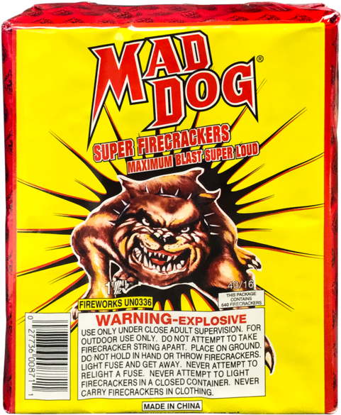 Large - Mad Dog Fireworks (600x600), Png Download