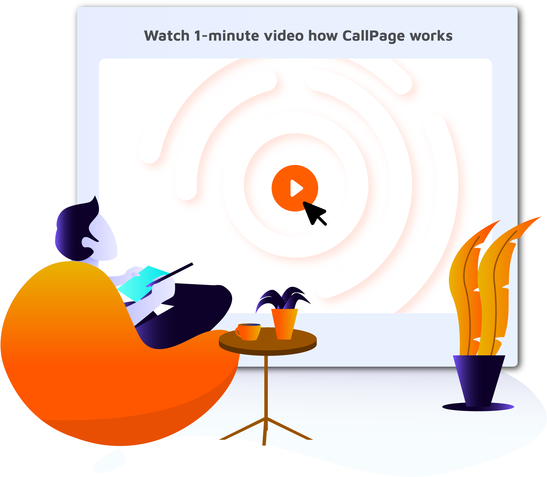 Watch Video - Illustration (1989x1653), Png Download